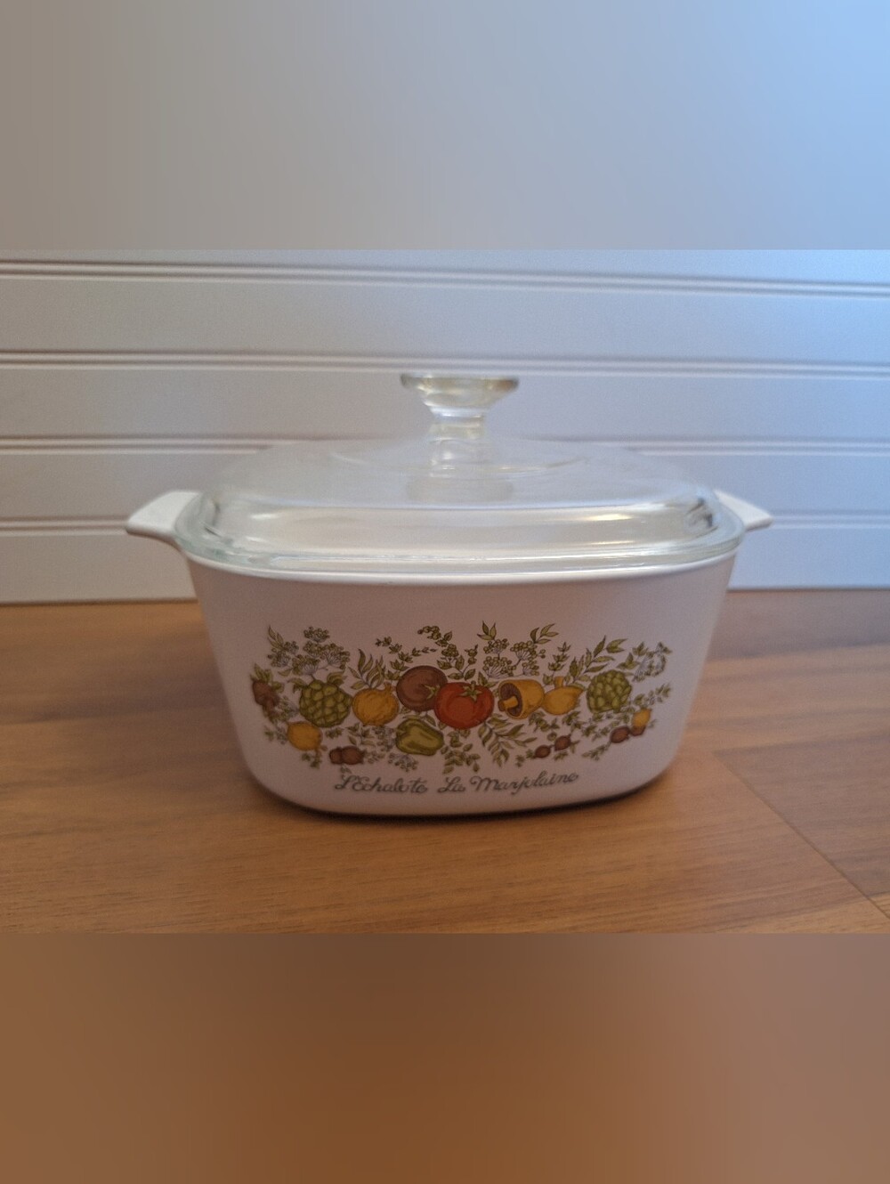 Very Clean. Vintage 3qt Spice Of Lice Corning Ware Casserole With Lid. A-3-B